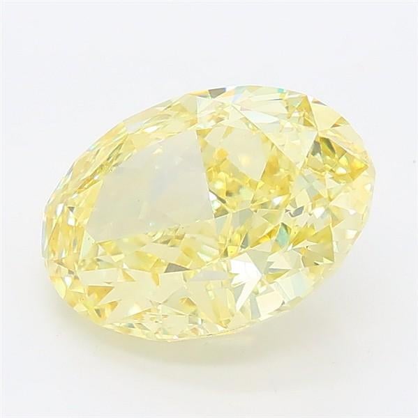 2.48 Ct. Fancy Intense Yellow Oval Lab Grown Diamond