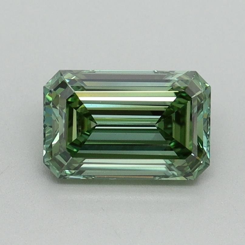 1.01 Ct. Fancy Vivid Green Emerald Lab Grown Diamond
