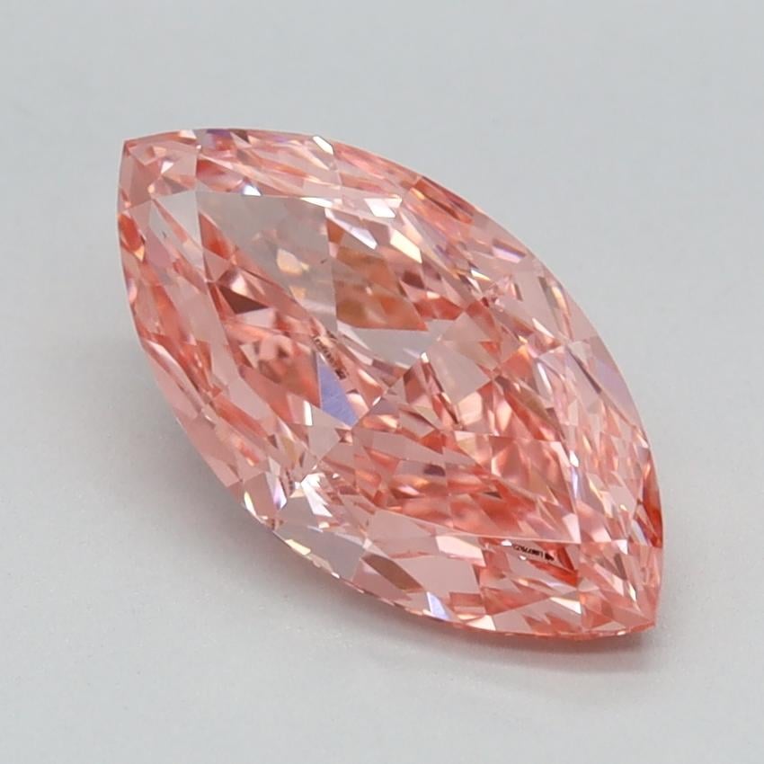 1.26 Ct. Fancy Vivid Pink Marquise Lab Grown Diamond
