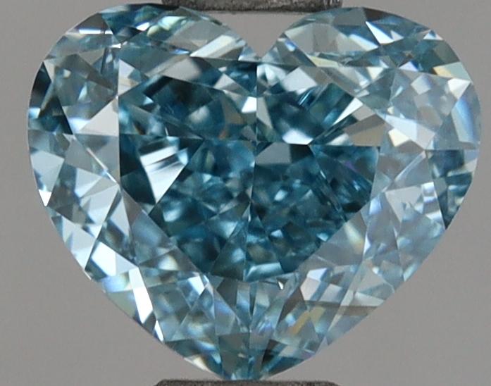 1.01 Ct. Fancy Vivid Blue Heart Lab Grown Diamond