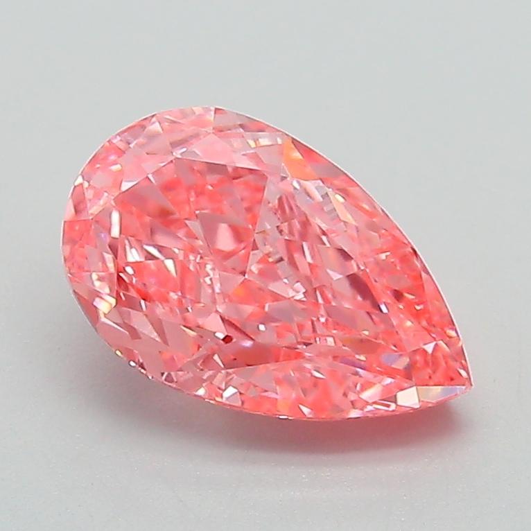 1.53 Ct. Fancy Vivid Pink Pear Lab Grown Diamond