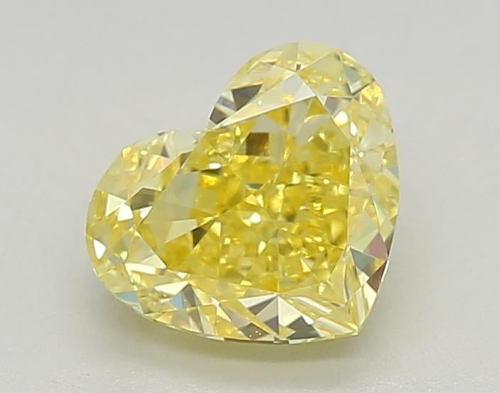 1.21 Ct. Fancy Intense  Yellow Heart Lab Grown Diamond