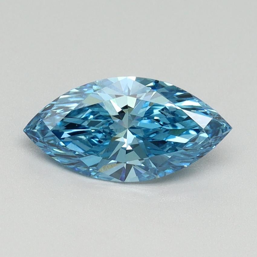1.01 Ct. Fancy Vivid Blue Marquise Lab Grown Diamond