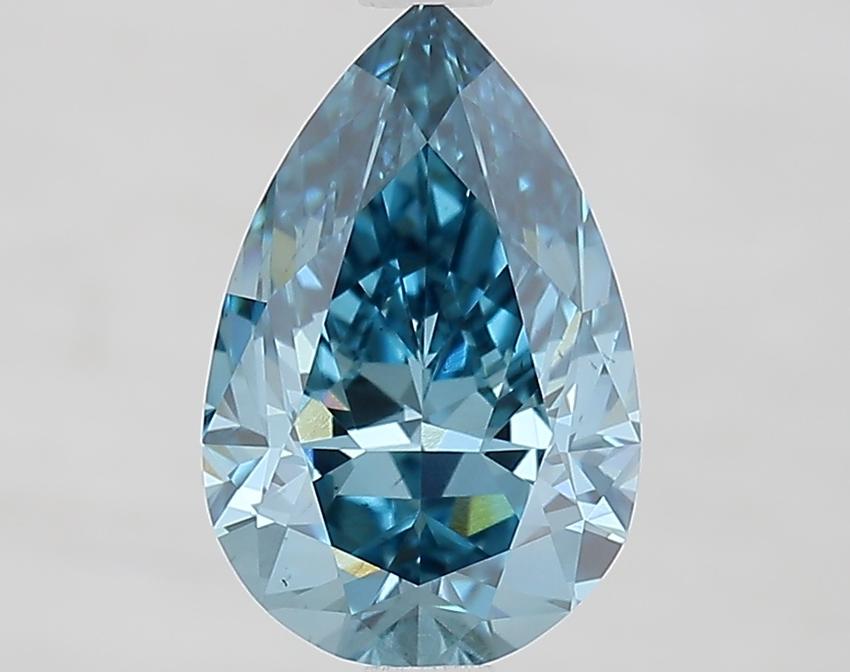 1.91 Ct. Fancy Vivid Blue Pear Lab Grown Diamond
