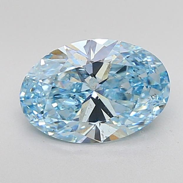 2.50 Ct. Fancy Intense Blue Oval Lab Grown Diamond