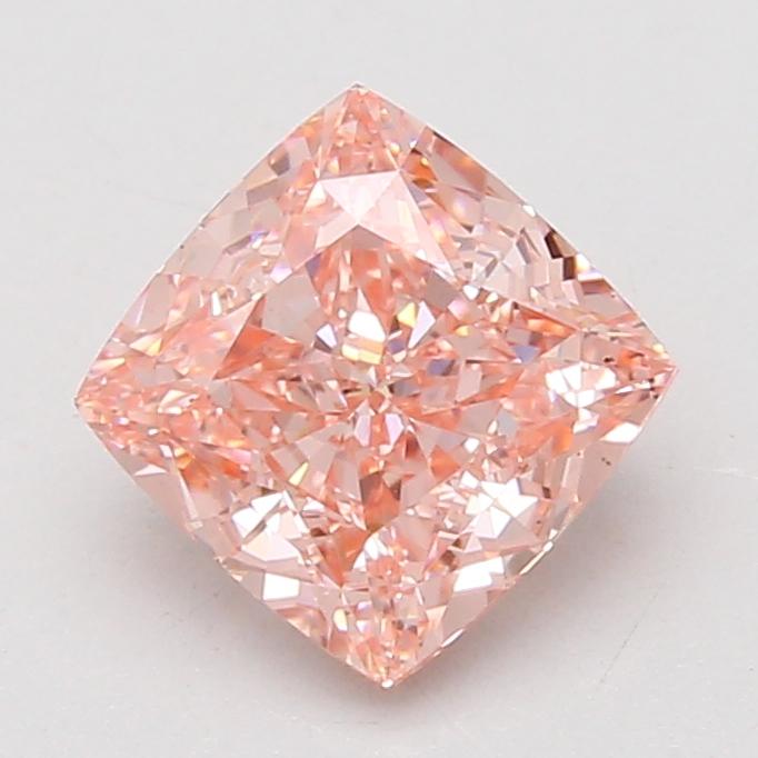 2.47 Ct. Fancy Vivid Pink Cushion Lab Grown Diamond