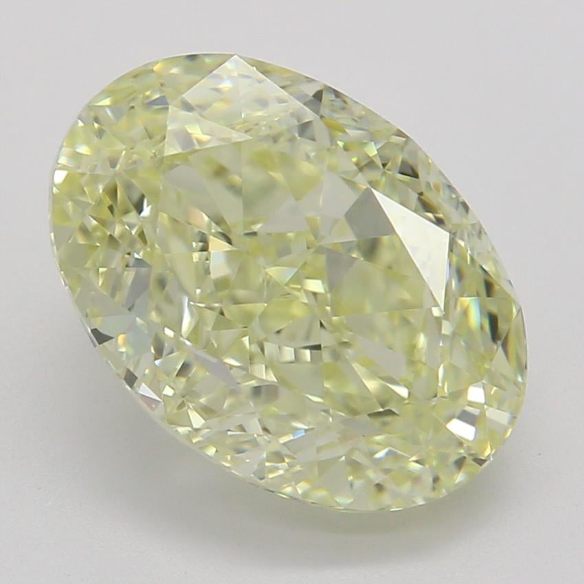 2.53 Ct. Fancy Light Yellow Oval Diamond