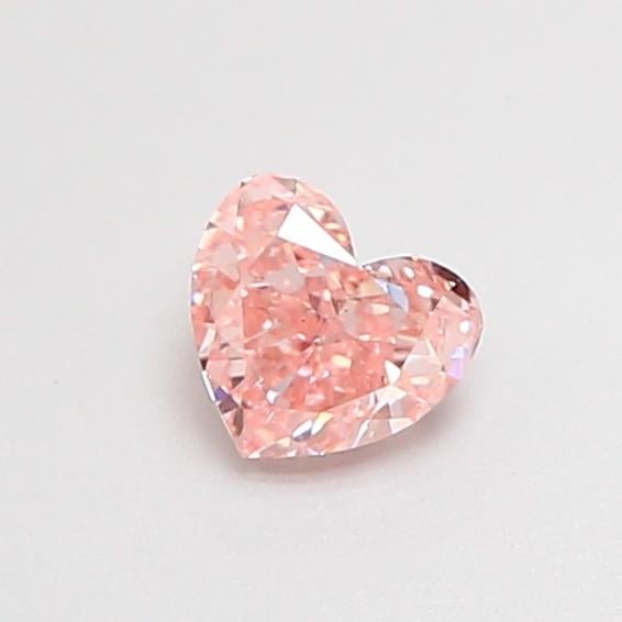 0.28 Ct. Fancy Intense  Pink Heart Lab Grown Diamond