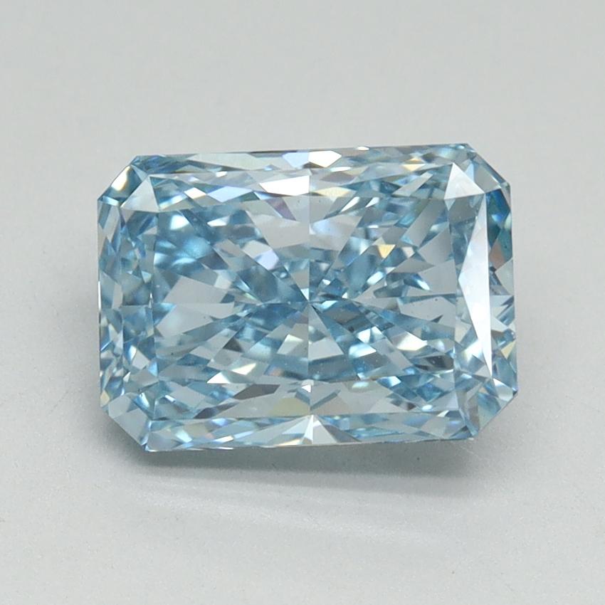 2.13 Ct. Fancy Vivid Blue Radiant Lab Grown Diamond