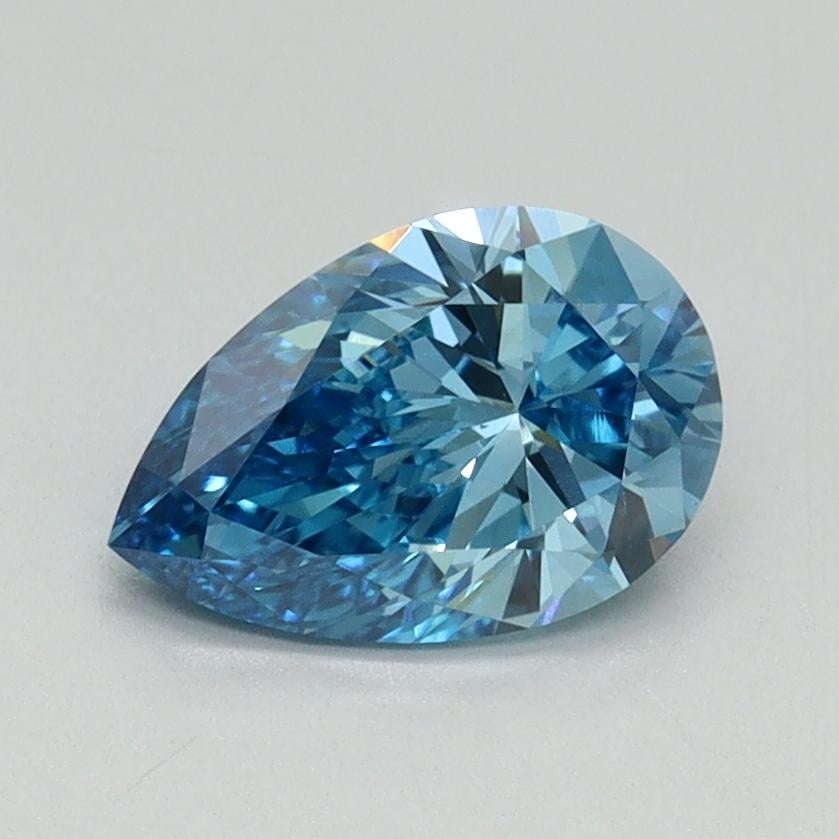 1.03 Ct. Fancy Vivid Blue Pear Lab Grown Diamond