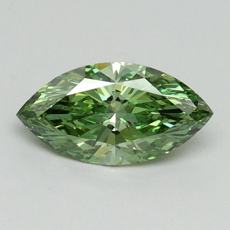 0.60 Ct. Fancy Vivid Green Marquise Lab Grown Diamond