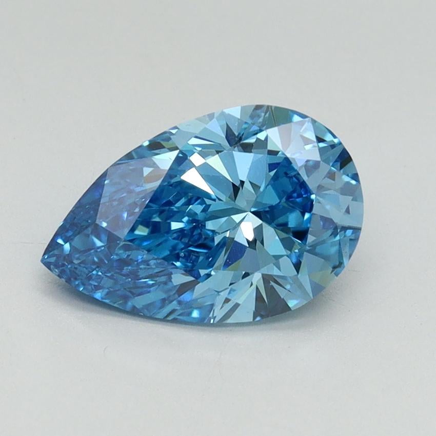 1.50 Ct. Fancy Vivid Blue Pear Lab Grown Diamond