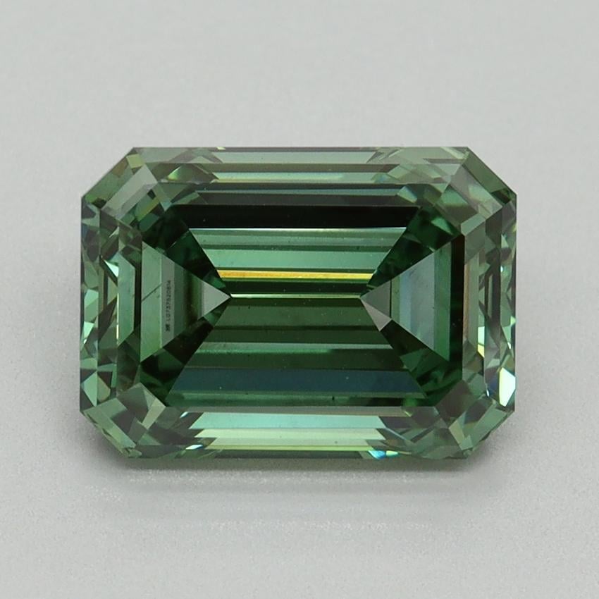 3.02 Ct. Fancy Vivid Pacific Green Emerald Lab Grown Diamond
