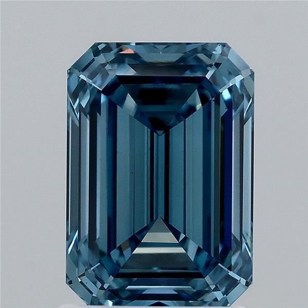 1.95 Ct. Fancy Vivid  Blue Emerald Lab Grown Diamond