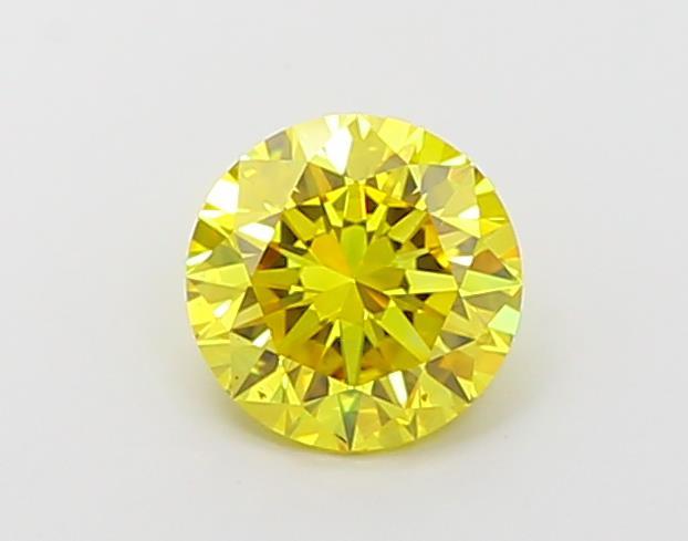 1.20 Ct. Fancy Vivid Yellow Round Lab Grown Diamond