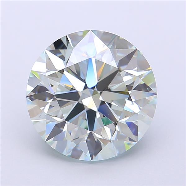 5.00 Ct. Fancy Light Green Round Lab Grown Diamond