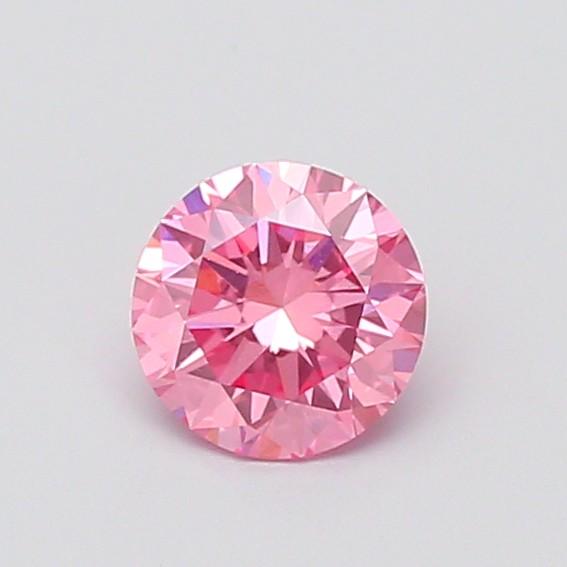 1.00 Ct. Fancy Vivid  Pink Round Lab Grown Diamond