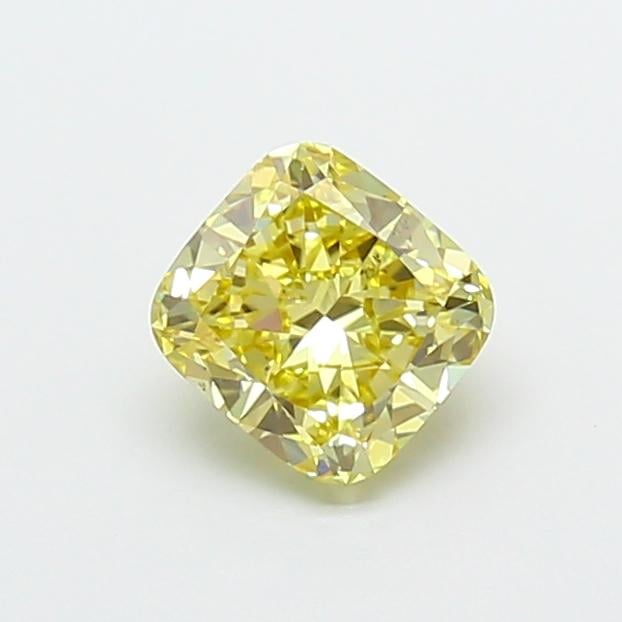 1.05 Ct. Fancy Yellow Cushion Lab Grown Diamond