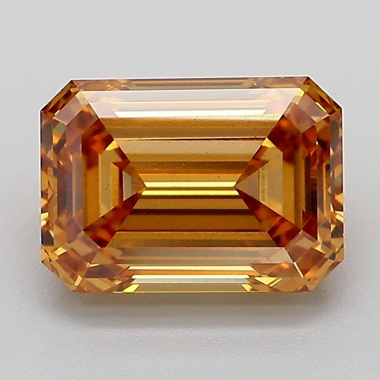 2.10 Ct. Fancy Light  Brown Emerald Lab Grown Diamond