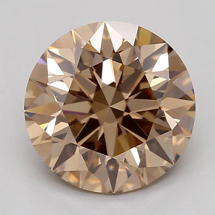 1.54 Ct. Fancy Light  Brown Round Lab Grown Diamond