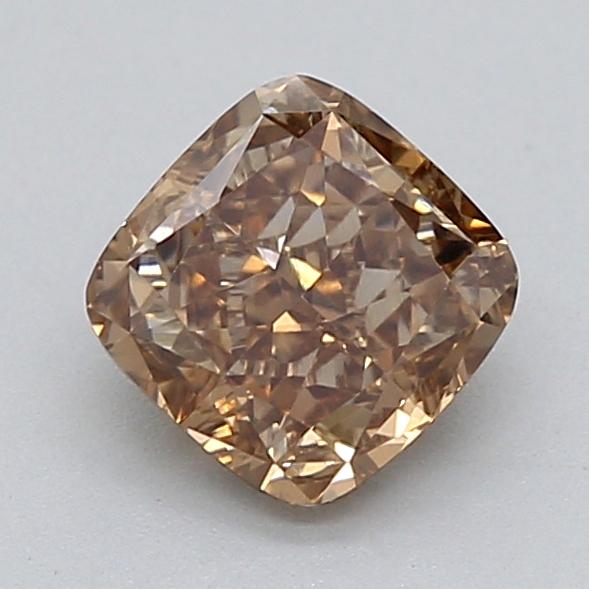 0.73 Ct. Light  Brown Cushion Lab Grown Diamond