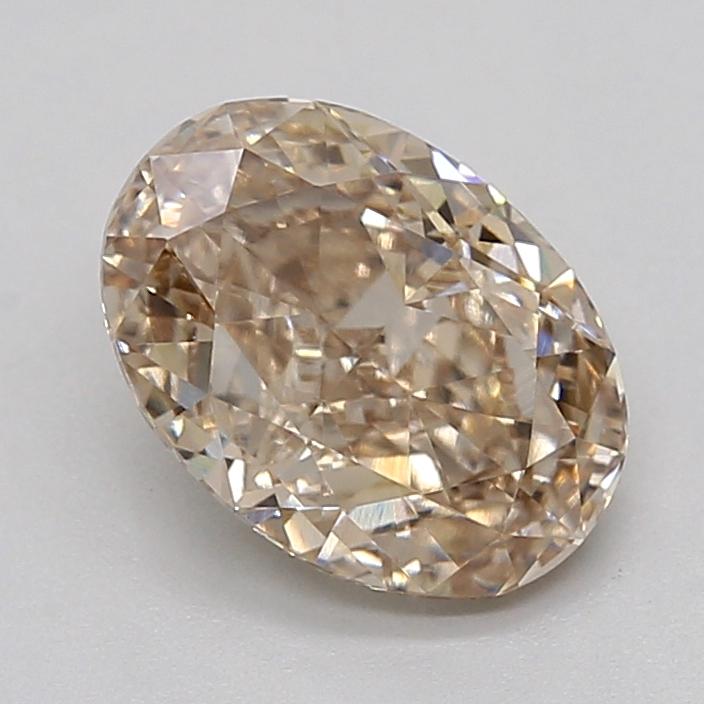 1.52 Ct. Very Light  Brown Oval Lab Grown Diamond