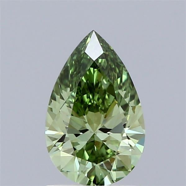 1.01 Ct. Fancy Vivid Green Pear Lab Grown Diamond