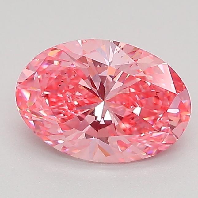 1.06 Ct. Fancy Vivid Pink Oval Lab Grown Diamond