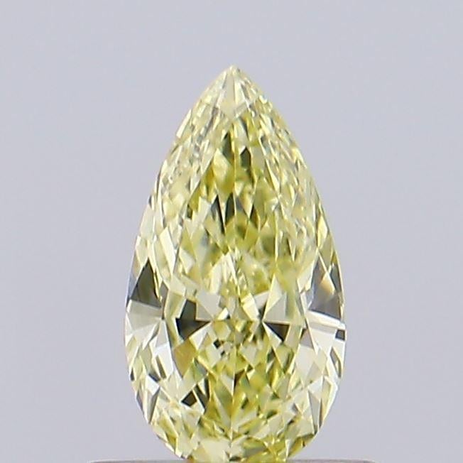 0.54 Ct. Fancy Intense Yellow Pear Lab Grown Diamond