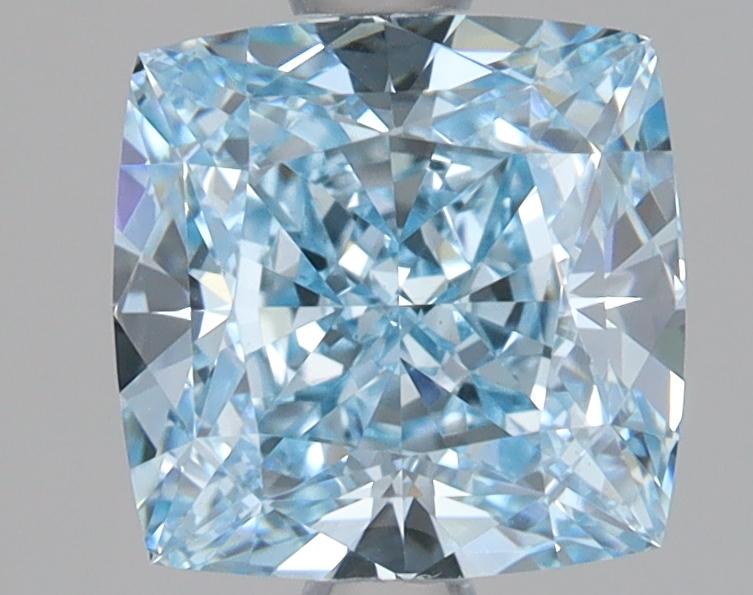2.07 Ct. Fancy Intense Blue Cushion Lab Grown Diamond