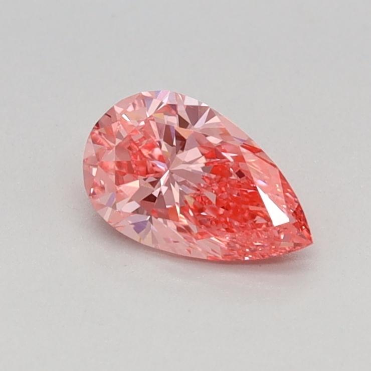 0.32 Ct. Fancy Vivid Pink Pear Lab Grown Diamond