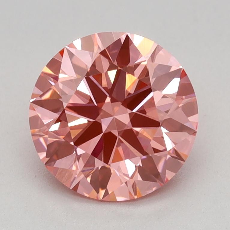 1.10 Ct. Fancy Vivid Pink Round Lab Grown Diamond