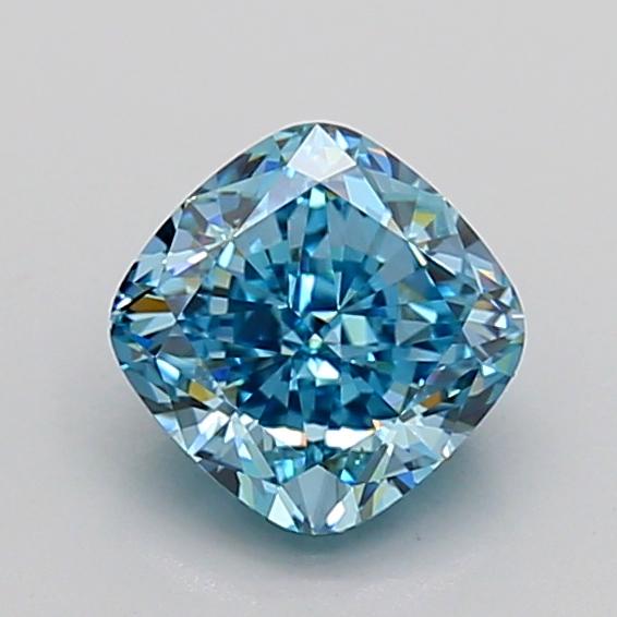 1.73 Ct. Fancy Vivid Blue Cushion Lab Grown Diamond