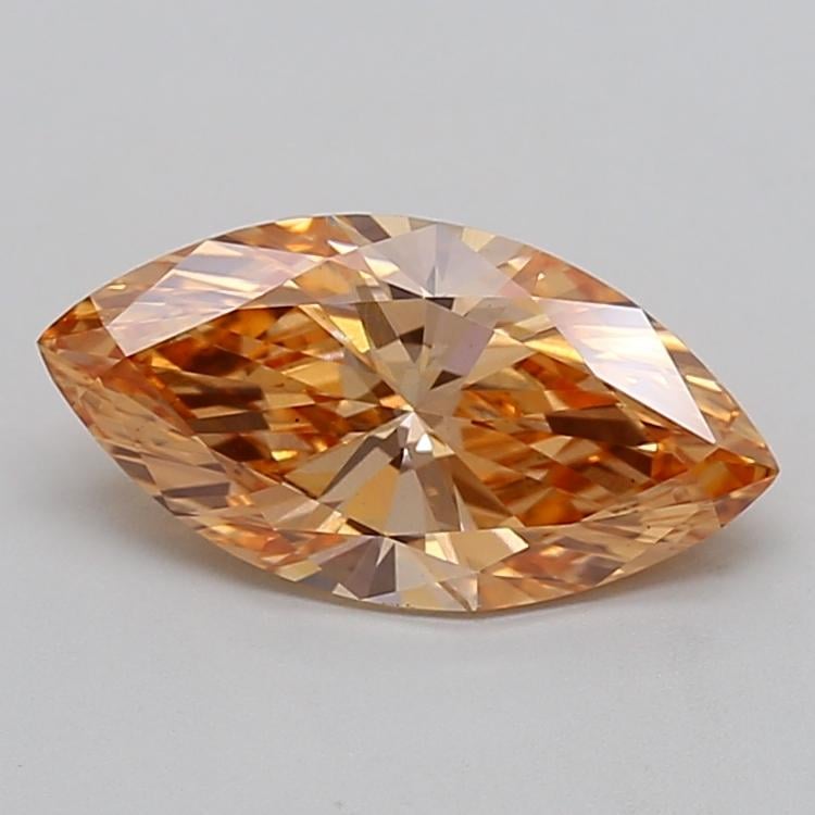 2.05 Ct. Fancy Intense Brownish Orange Marquise Lab Grown Diamond