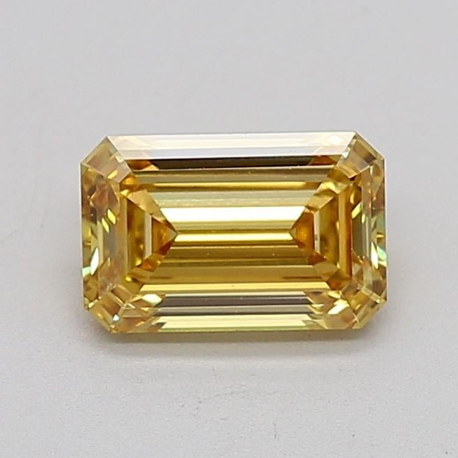 1.03 Ct. Fancy Intense Brownish Yellow Emerald Lab Grown Diamond