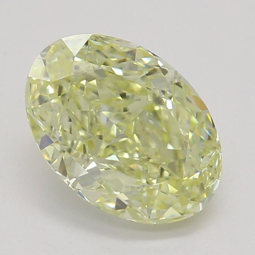 1.02 Ct. Fancy Light Yellow Oval Diamond