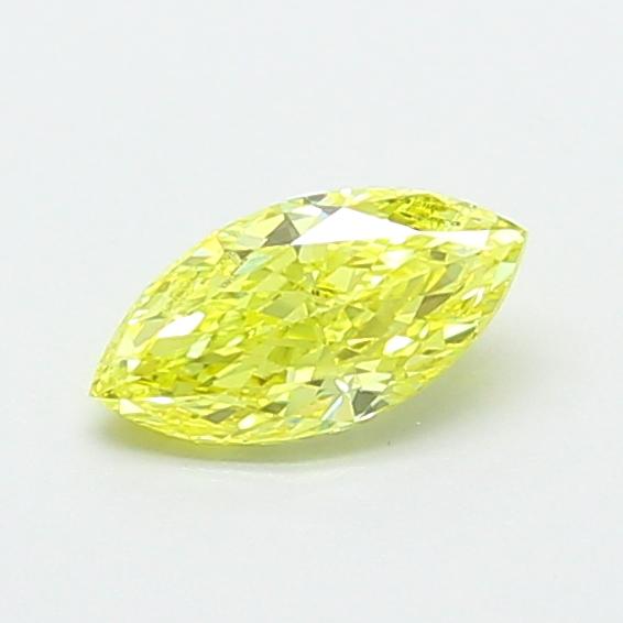 0.56 Ct. Fancy Intense  Yellow Marquise Lab Grown Diamond