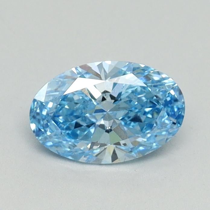 0.56 Ct. Fancy Vivid Blue Oval Lab Grown Diamond
