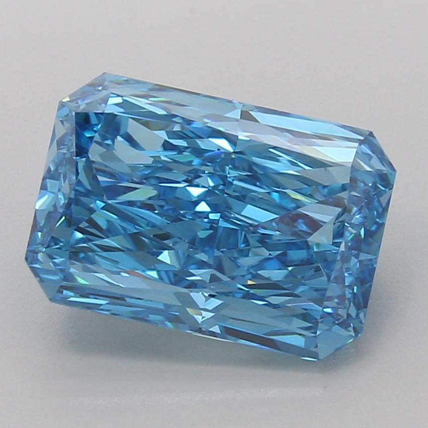 5.00 Ct. Fancy Vivid Blue Radiant Lab Grown Diamond