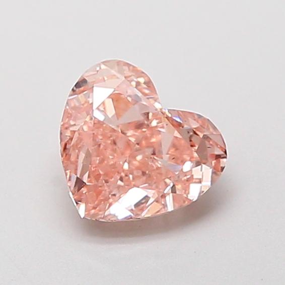 0.85 Ct. Fancy Light Pinkish Brown Heart Lab Grown Diamond