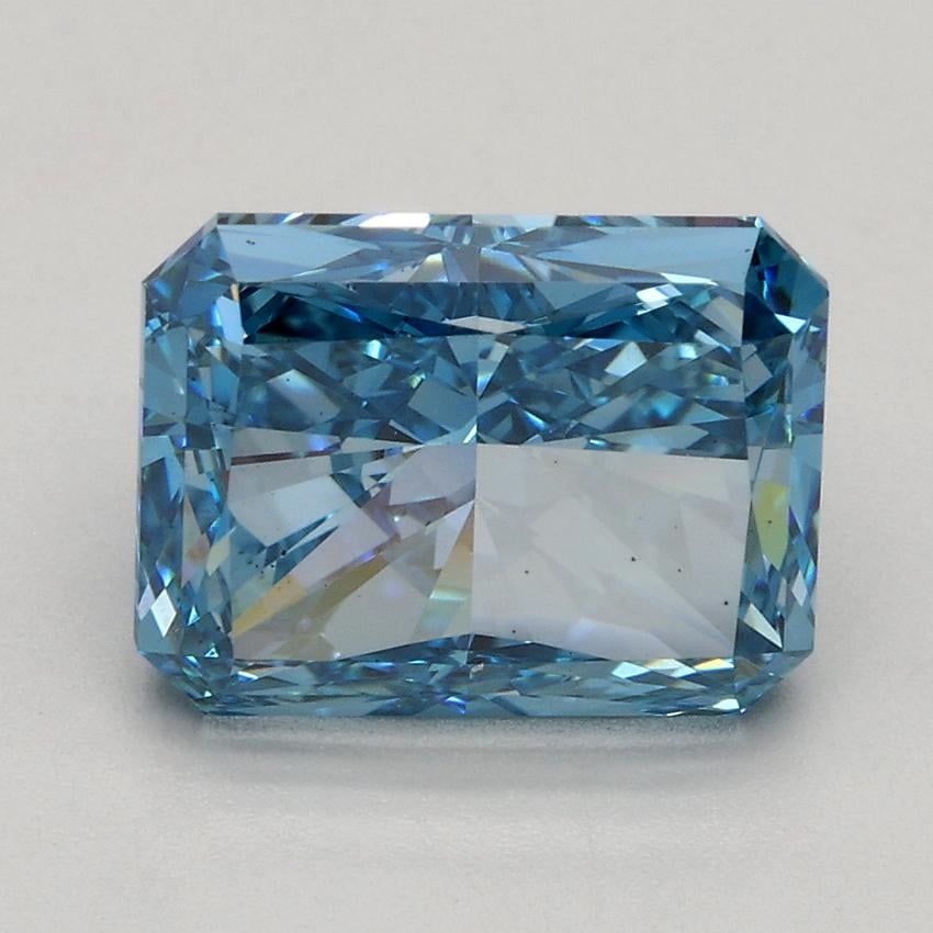 2.70 Ct. Fancy Vivid Blue Radiant Lab Grown Diamond