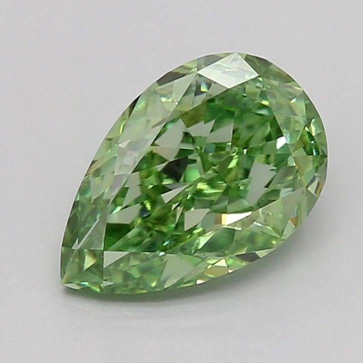 1.00 Ct. Fancy Vivid  Green Pear Lab Grown Diamond