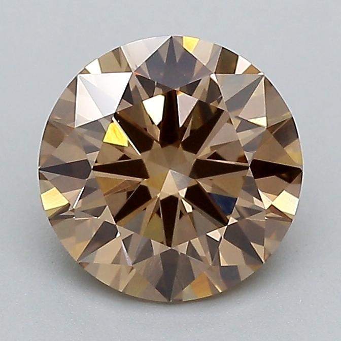 1.62 Ct. Fancy Light  Brown Round Lab Grown Diamond