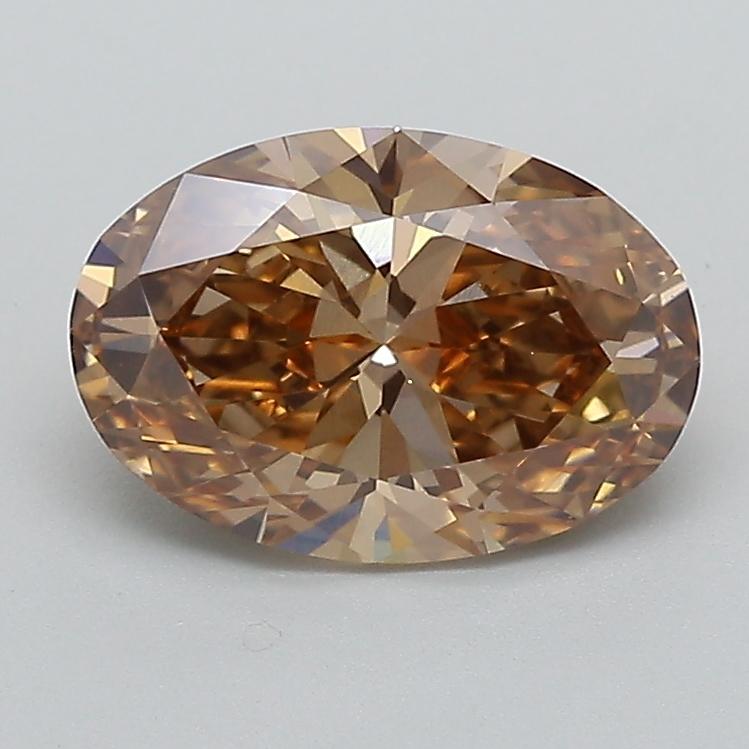 2.02 Ct. Light  Brown Oval Lab Grown Diamond
