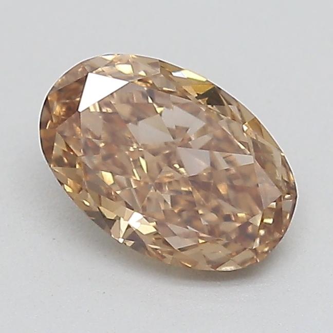 0.48 Ct. Light  Brown Oval Lab Grown Diamond