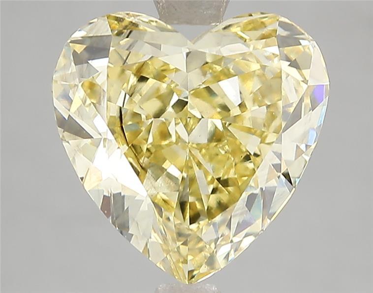 5.06 Ct. Fancy Vivid Yellow Heart Lab Grown Diamond