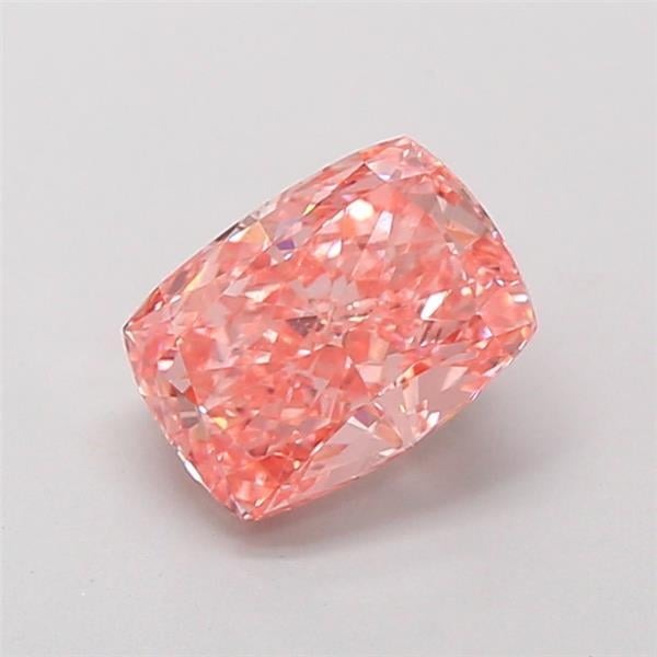 1.40 Ct. Fancy Vivid Pink Cushion Lab Grown Diamond