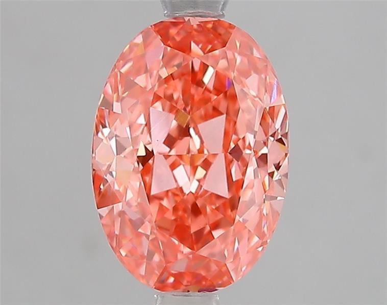 2.10 Ct. Fancy Vivid Pink Oval Lab Grown Diamond