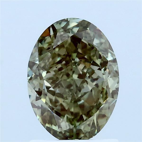 1.73 Ct. Fancy Intense Green Oval Lab Grown Diamond
