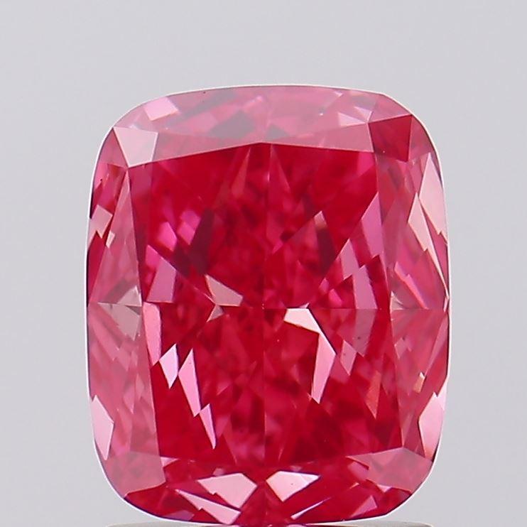 1.50 Ct. Fancy Vivid Pink Cushion Lab Grown Diamond